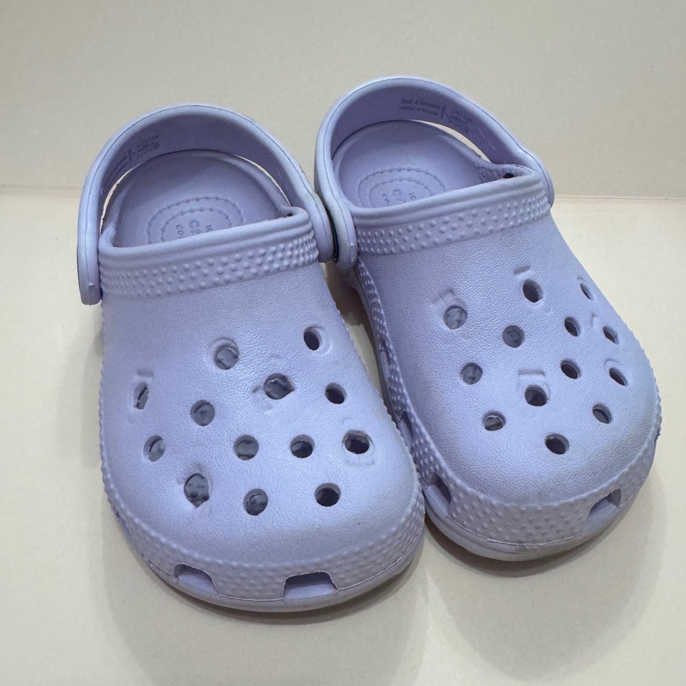 OBO! Kids Light Purple Crocs with optional Cars Charms